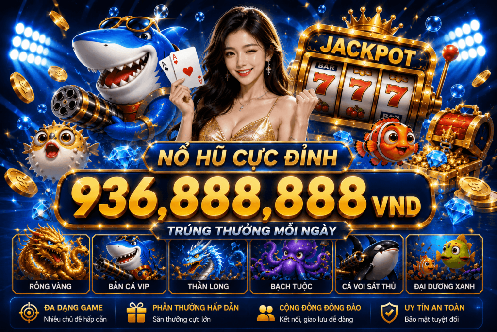 Sảnh bắn cá 8XBET với nhiều trò săn cá online, boss đại dương và vũ khí đa dạng