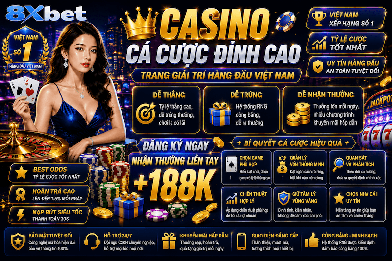 Cá Cược Kỹ Thuật 8XBET – Cách Đọc Kèo, Kiểm Soát Vốn Và Giữ Tâm Lý Khi Chọn Cược