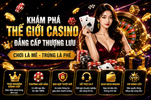 Khám phá Casino 8XBET với nhiều game live casino hấp dẫn cho hội viên