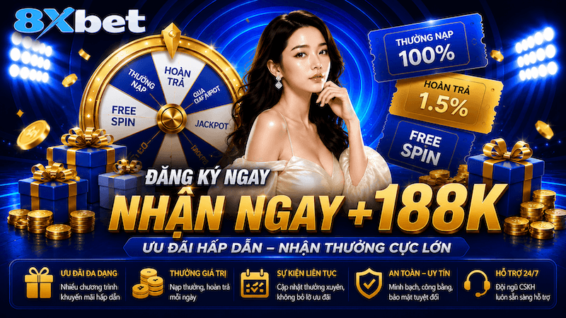 Khuyến Mãi 8XBET – Hướng Dẫn Chọn Ưu Đãi, Đọc Vòng Cược Và Nhận Thưởng An Toàn