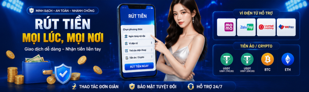 Rút tiền 8XBET an toàn, kiểm tra thông tin ngân hàng, bảo mật tài khoản và theo dõi trạng thái giao dịch