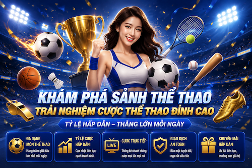 Sảnh thể thao 8XBET với nhiều trận đấu, tỷ lệ kèo và lựa chọn cá cược trực tuyến