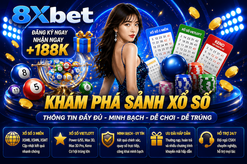 Xổ Số 8XBET – Dự Đoán Con Số Online, Theo Dõi Kết Quả Và Quản Lý Lượt Chơi